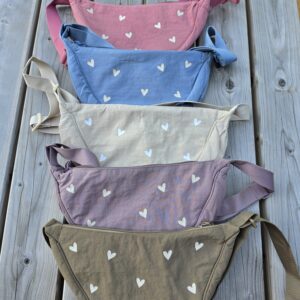 Crossbody tas dames met hartjes